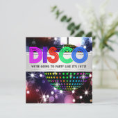 Fun Disco Party Uitnodigingen (Staand voorkant)