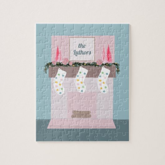 Fun Disco Pink Girls - aangepast kerstfeest Legpuzzel (Verticaal)