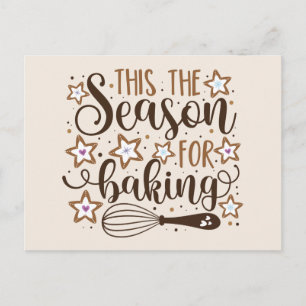 Fun 'Dit is het seizoen voor Baking Design Briefkaart