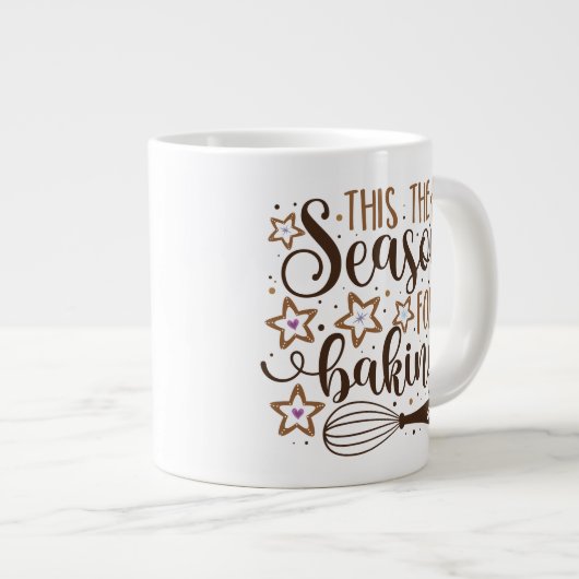 Fun 'Dit is het seizoen voor Baking Design Grote Koffiekop (Voorkant rechts)