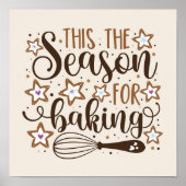 Fun 'Dit is het seizoen voor Baking Design Poster (Voorkant)