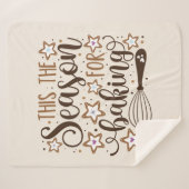 Fun 'Dit is het seizoen voor Baking Design Sherpa Deken (Voorkant (horizontaal))