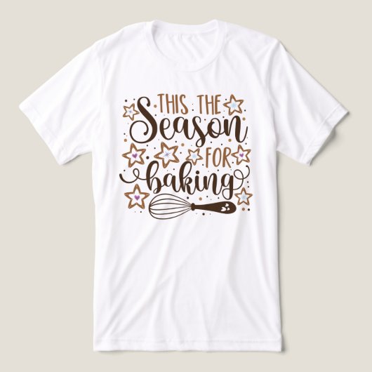 Fun 'Dit is het seizoen voor Baking Design Tri-Blend Shirt (Design voorkant)
