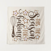 Fun 'Dit is het seizoen voor Baking Design Wandkleed (Voorkant (horizontaal))