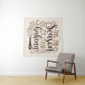 Fun 'Dit is het seizoen voor Baking Design Wandkleed (In Situ (horizontaal))