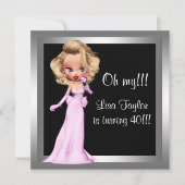 Fun Diva Vrouwen Verjaardagsfeest Kaart (Voorkant)