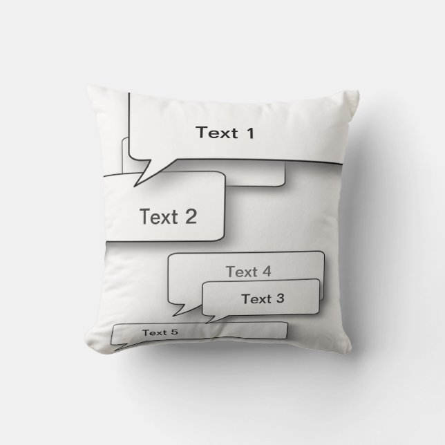 FUN DIY CUSTOM DIALOG CUSHION - Spraakbubbel Kussen (Voorkant)