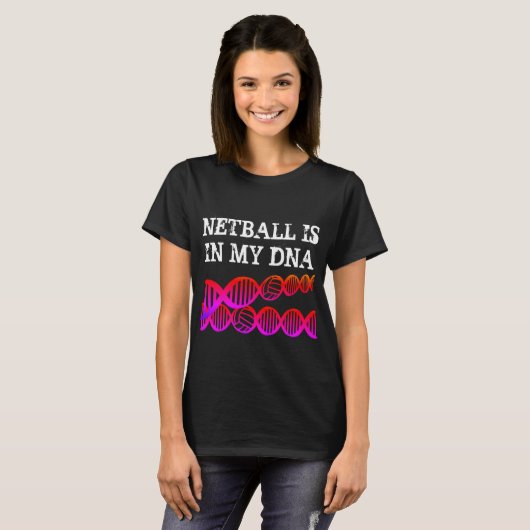Fun-DNA-test met netball-offerte T-shirt (Voorkant volledig)