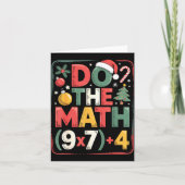 Fun Do The Math 67 Meme Six Seven Christmas Teache Kaart (Voorkant)
