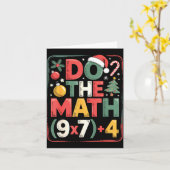 Fun Do The Math 67 Meme Six Seven Christmas Teache Kaart (Gele Bloem)