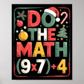 Fun Do The Math 67 Meme Six Seven Christmas Teache Poster (Voorkant)