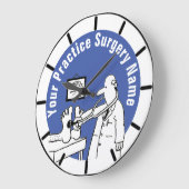 Fun Doctor met Stethoscoop Medical Grote Klok (Hoek)