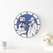 Fun Doctor met Stethoscoop Medical Grote Klok (Huis)