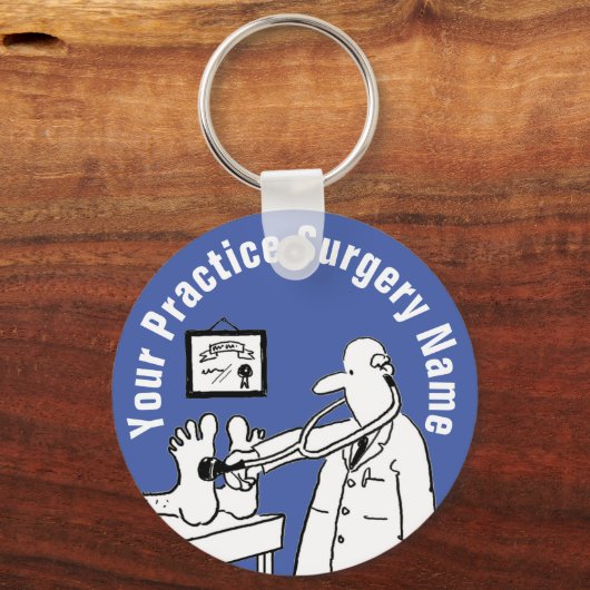 Fun Doctor met Stethoscoop Sleutelhanger (Voorkant)