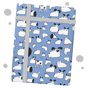 Fun Dog Blue Cadeaupapier