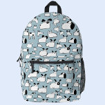 Fun Dog Cartoon Bedrukte Rugzak<br><div class="desc">Allerlei leuke tekenfilmhonden voor dierenvrienden. Originele kunst van Nic Squirrell.</div>