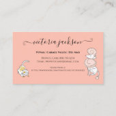 Fun Dog & Cat Pet Care Service Pet Sitting Visitekaartje (Achterkant)