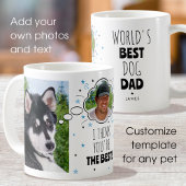 Fun Dog Dad dacht dat Bubble Custom Photo Koffiemok
