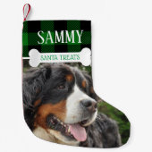 Fun Dog Fotonaam gepersonaliseerd Kleine Kerstsok (Voorkant)