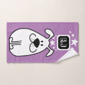 Fun Dog gepersonaliseerd monogram ontwerp Bad Handdoek (Handdoek)