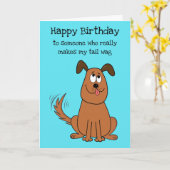 Fun Dog Partner Lover Echtgenoot Schattige Flirty  Kaart (Gele Bloem)