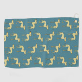 Fun Dog Pattern Golfhanddoek (Horizontaal)
