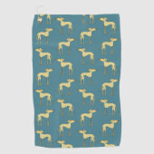 Fun Dog Pattern Golfhanddoek (Voorkant)