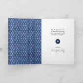 Fun Dog Paw Script JOY Modern Feestdagen Kaart (Binnen)