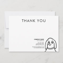 Fun Dog Pet Care Service - Hartelijk dank voor uw  Notitiekaartje