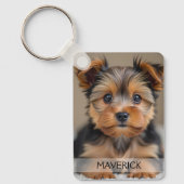 Fun Dog Photo Double Sided Aluminum Sleutelhanger (Voorkant)