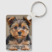 Fun Dog Photo Double Sided Aluminum Sleutelhanger (Achterkant)