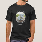 Fun Dog Photo Pet Name White Paw Prins Custom T-shirt