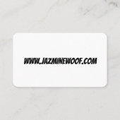 Fun Dog Walker Pet Sitter Visitekaartje (Achterkant)