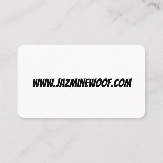 Fun Dog Walker Pet Sitter Visitekaartje (Achterkant)