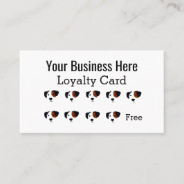 Fun Dog Walking Business Loyalty Card