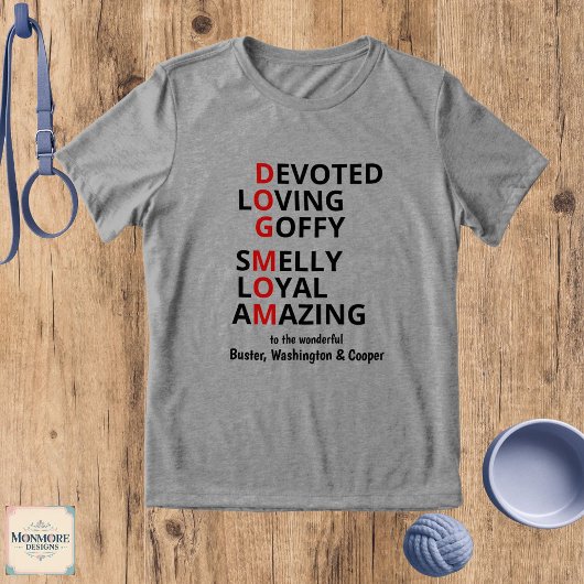 Fun Dogma Spelling Custom  Tri-Blend Shirt