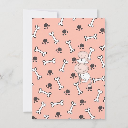 Fun Dogs & Cats Veterinarian School Afstuderen Kaart (Achterkant)