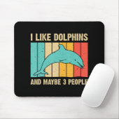 Fun Dolphin Design for Men Women Dolphin Lover Bel Muismat (Met muis)