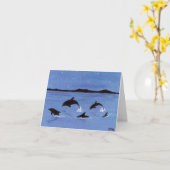 Fun Dolphins Kaart (Gele Bloem)