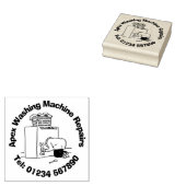 Fun Domestic Appliance Repareert Cartoon Rubberstempel (Gestempeld)