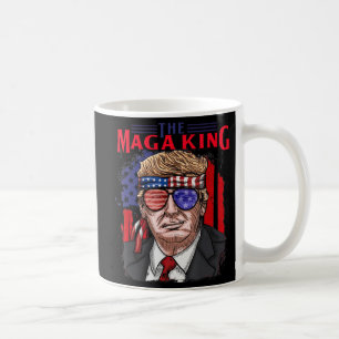 Fun Donald Trump Ultra Maga King th of Juli USA Koffiemok
