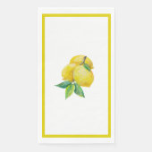 Fun, donkergele leemons en bladpapier servet (Voorkant)