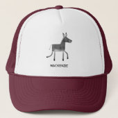 Fun Donkey gepersonaliseerd Trucker Pet (Voorkant)