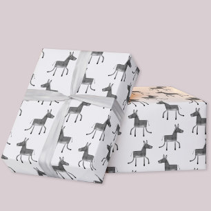 Fun Donkey Pattern Cadeaupapier