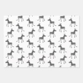 Fun Donkey Pattern Inpakpapier Vel (Voorkant)