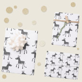 Fun Donkey Pattern Inpakpapier Vel