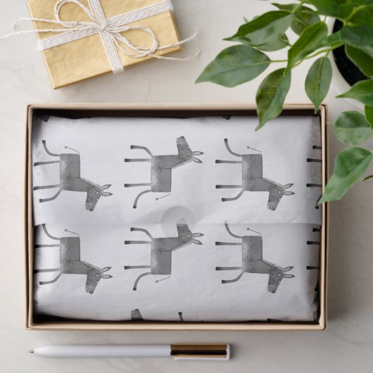 Fun Donkey Pattern Tissuepapier (Geschenk)