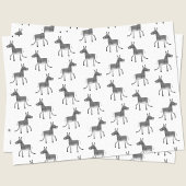 Fun Donkey Pattern Tissuepapier