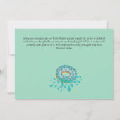 Fun Donut Letter Blush Pink Sage Green DANK U Kaart (Achterkant)