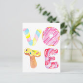 Fun Donuts and Snoep Go Vote Briefkaart (Staand voorkant)